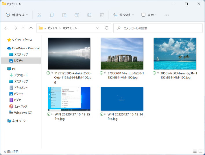 特大アイコン表示