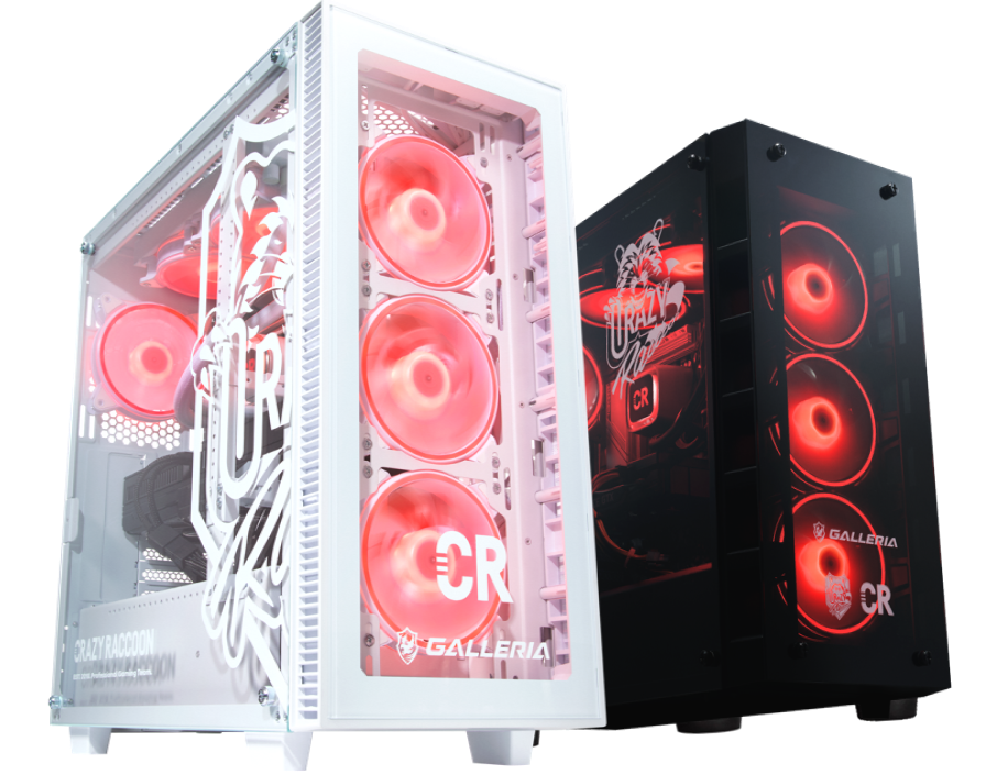 CRコラボPCケース（ケースファン付き） GALLERIA Crazy Raccoon COLLABORATION MODEL｜ドスパラ公式通販